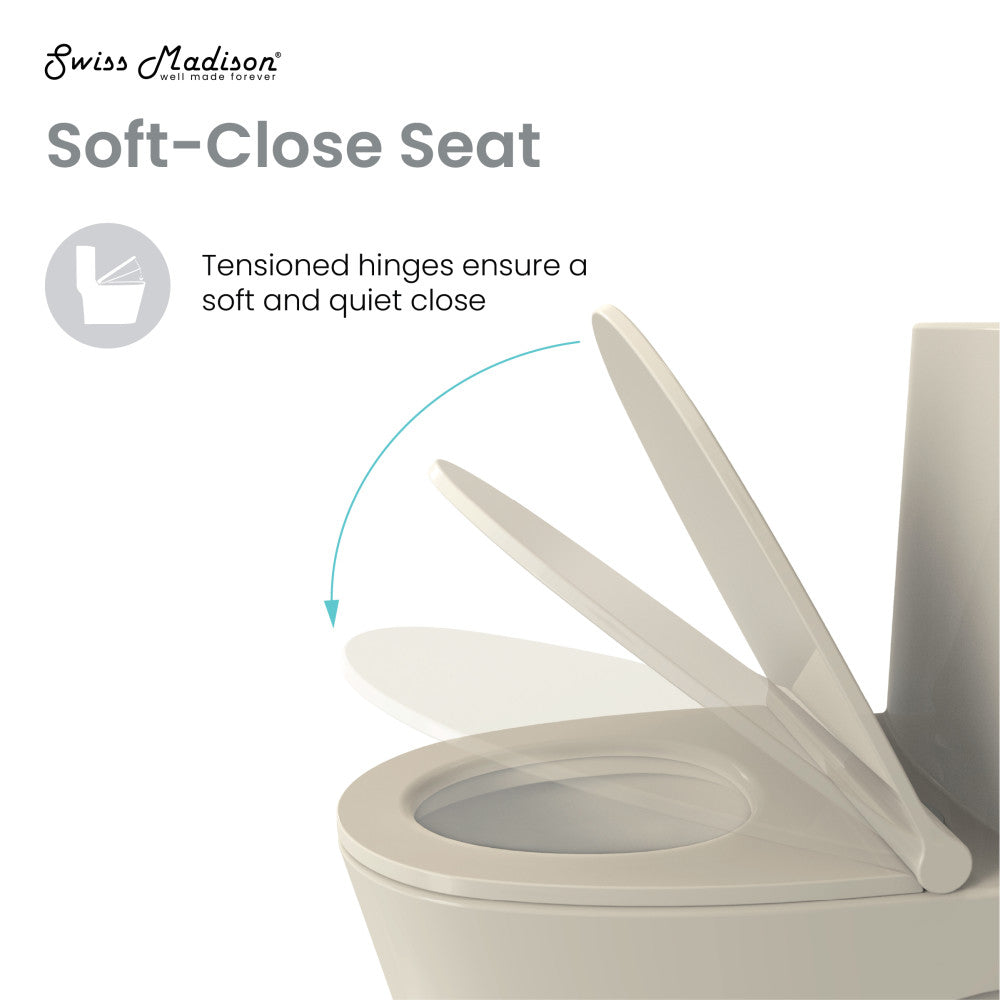 Classe One Piece Toilet with Front Flush Handle 1.28 gpf in Bisque