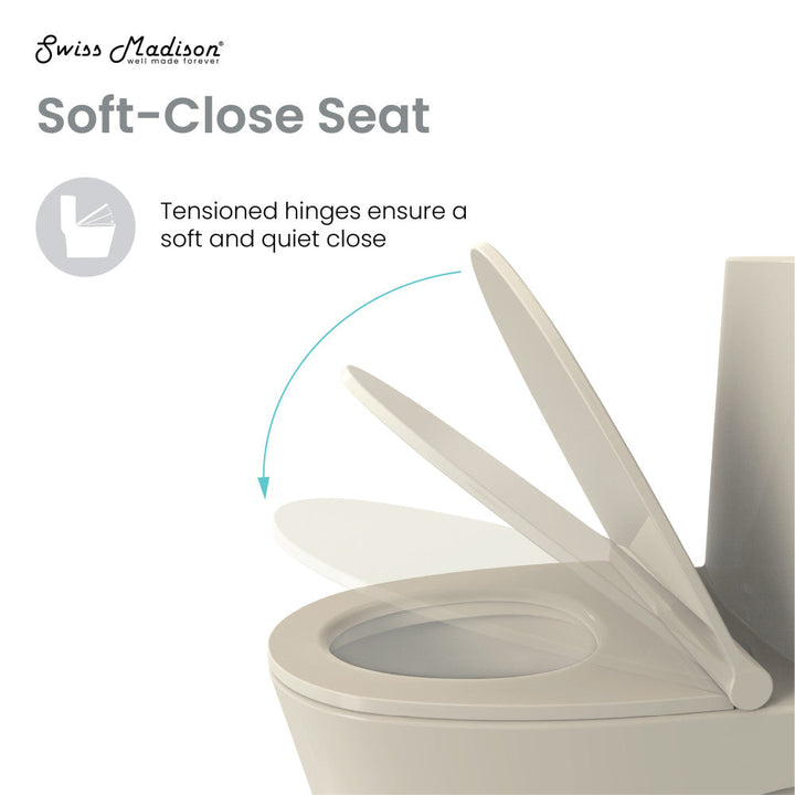Classe One Piece Toilet with Front Flush Handle 1.28 gpf in Bisque