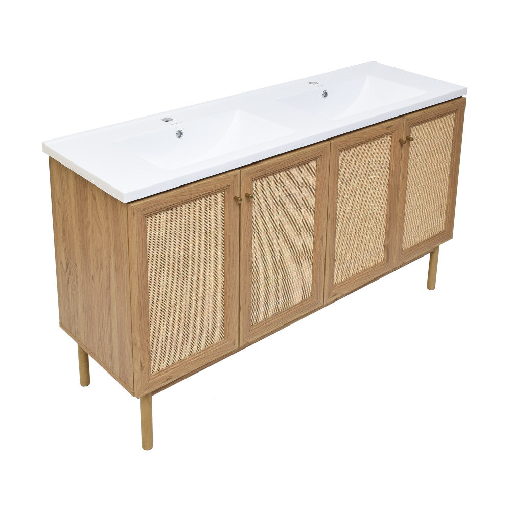 Classe 60" Bathroom Vanity in Oak
