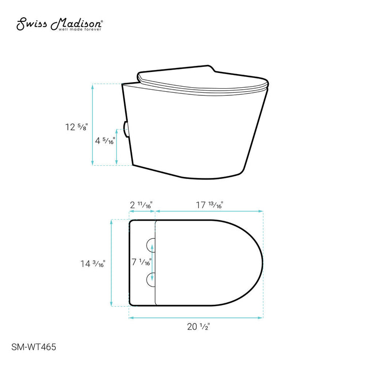 Calice Wall-Hung Round Toilet Bowl