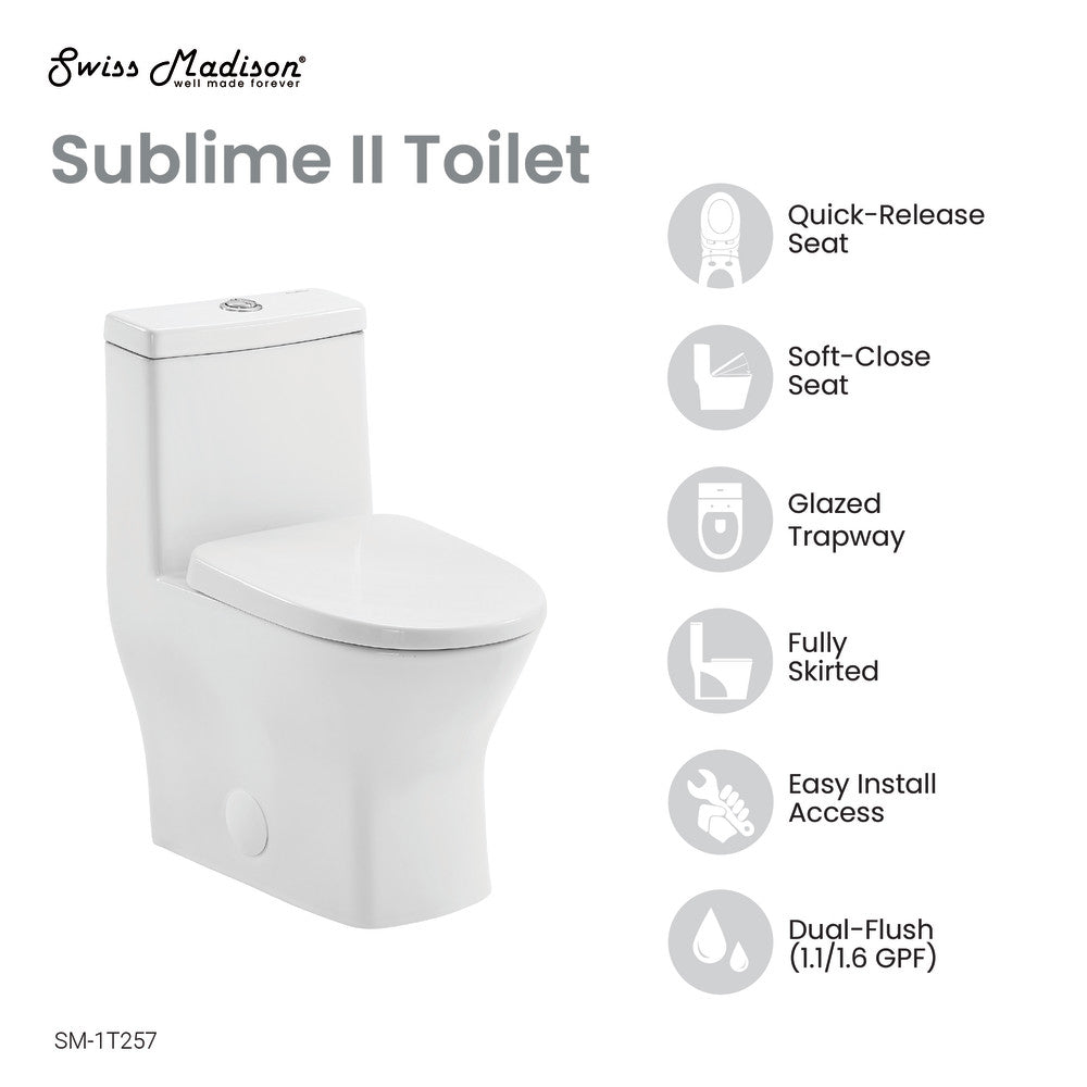 Sublime II One-Piece Round Toilet Dual-Flush 1.1/1.6 gpf