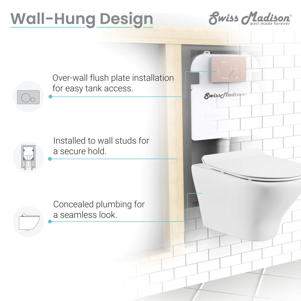 Monaco Wall-Hung Round Toilet Bowl