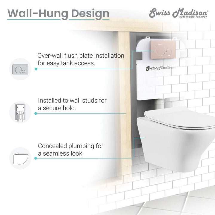 Monaco Wall-Hung Round Toilet Bowl