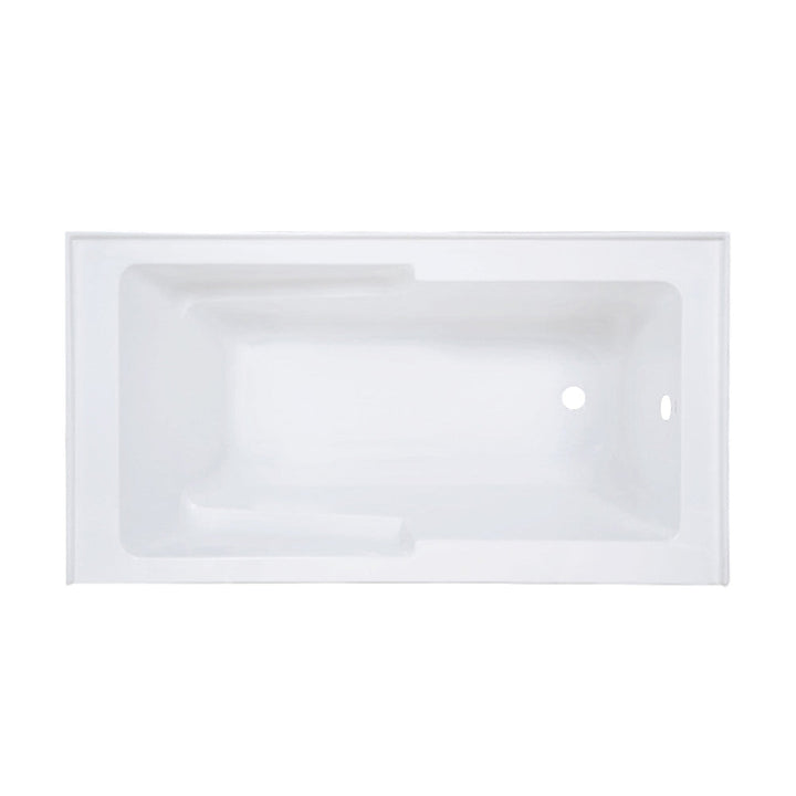Voltaire 60" x 30" Right-Hand Drain Alcove Bathtub with Apron and Armrest