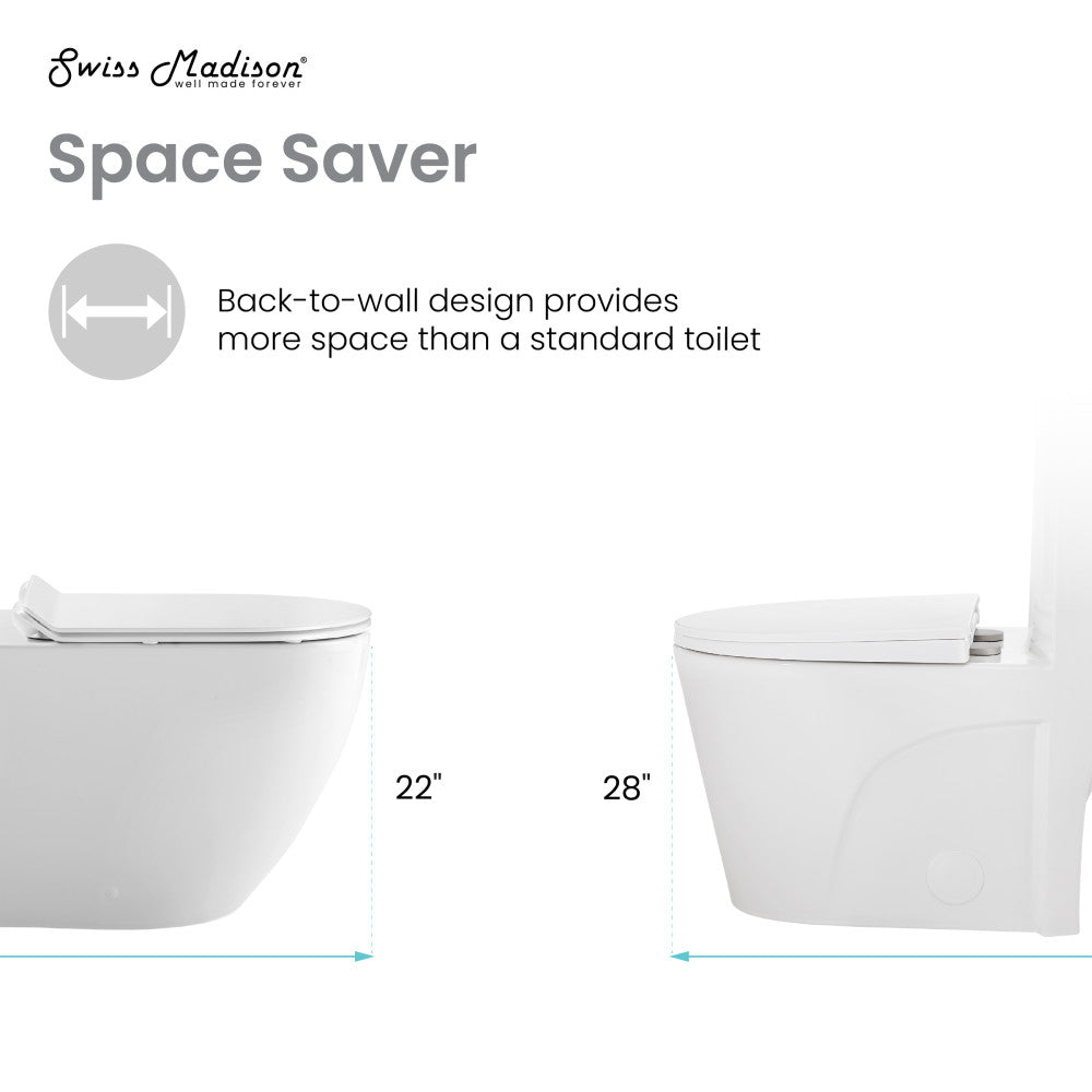 St. Tropez Back-to-Wall Elongated Toilet Bowl