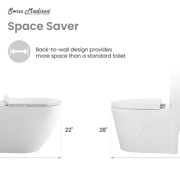 St. Tropez Back-to-Wall Elongated Toilet Bowl