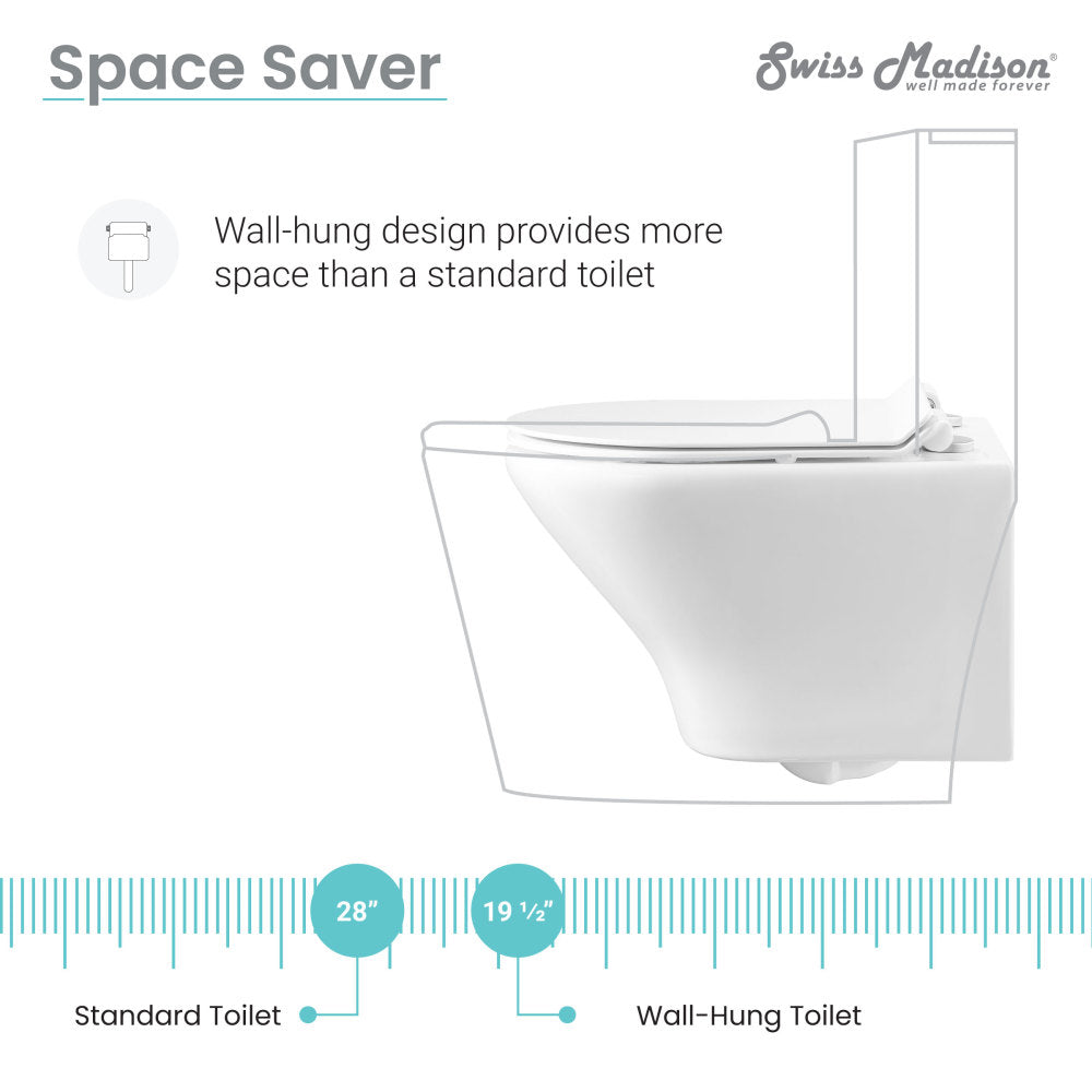 Monaco Wall-Hung Round Toilet Bowl