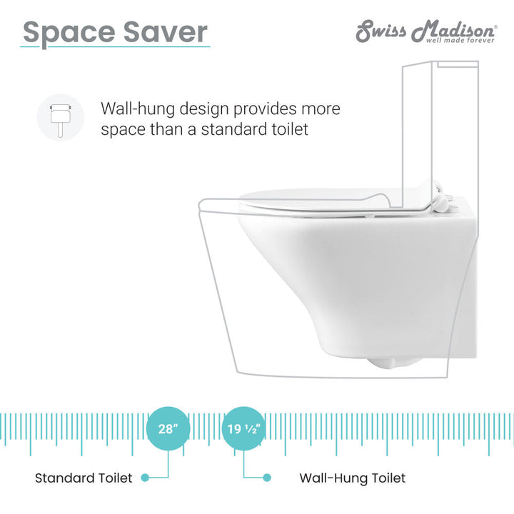 Monaco Wall-Hung Round Toilet Bowl
