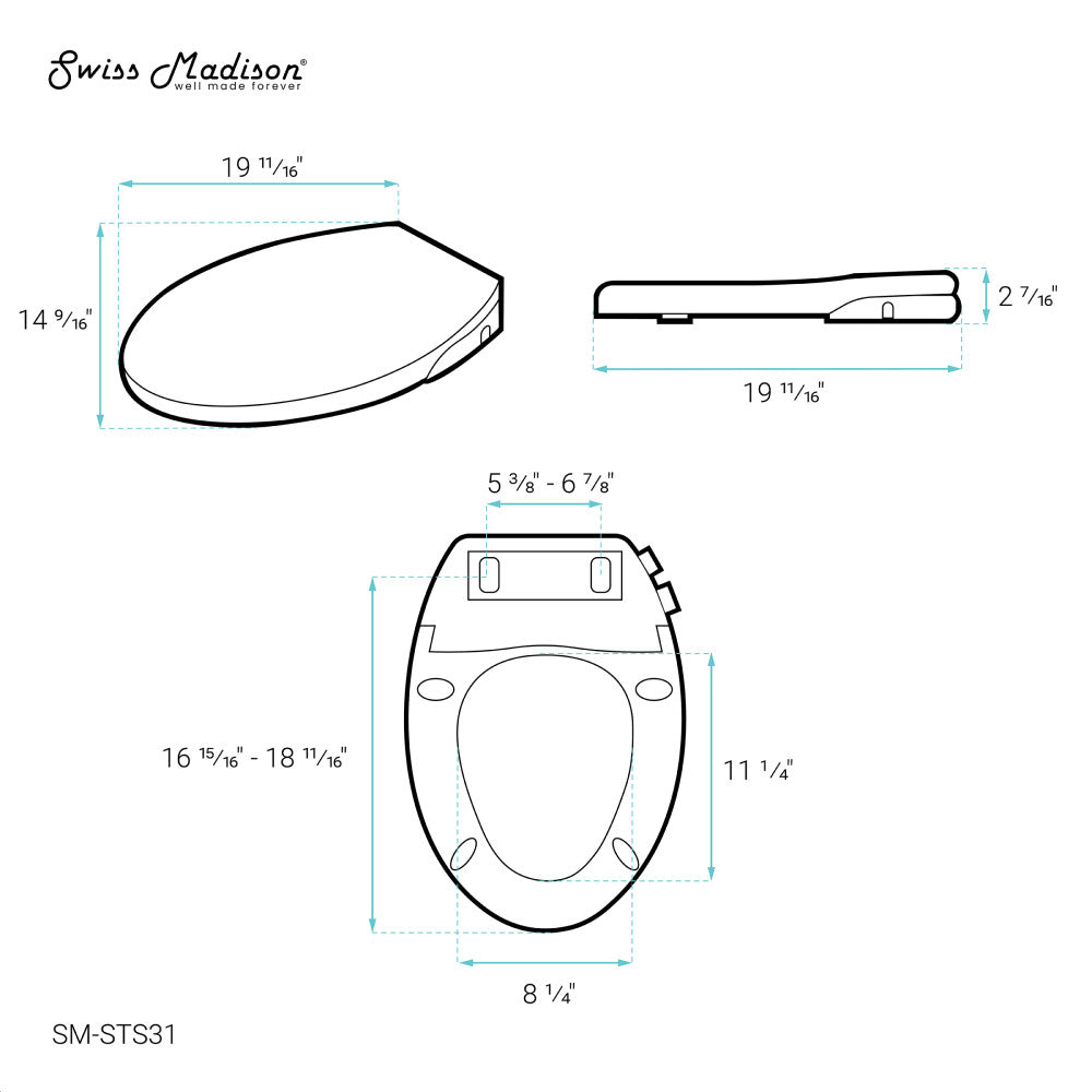 Aqua Non-Electric Smart Toilet Seat Bidet