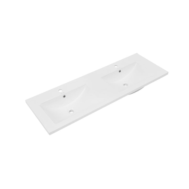 48" Ceramic Vanity Top with Double Basins