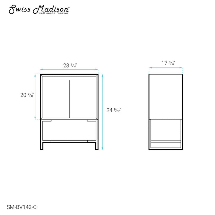 Marseille 24 Single Bathroom Vanity Cabinet Only (SM-BV142)