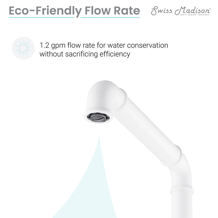 Avallon 8 in. Widespread, 2-Handle Wheel, Bathroom Faucet in Matte White