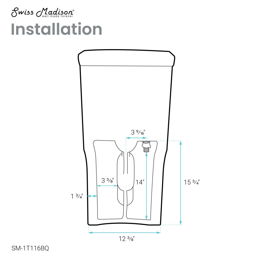 Classe One Piece Toilet with Front Flush Handle 1.28 gpf in Bisque