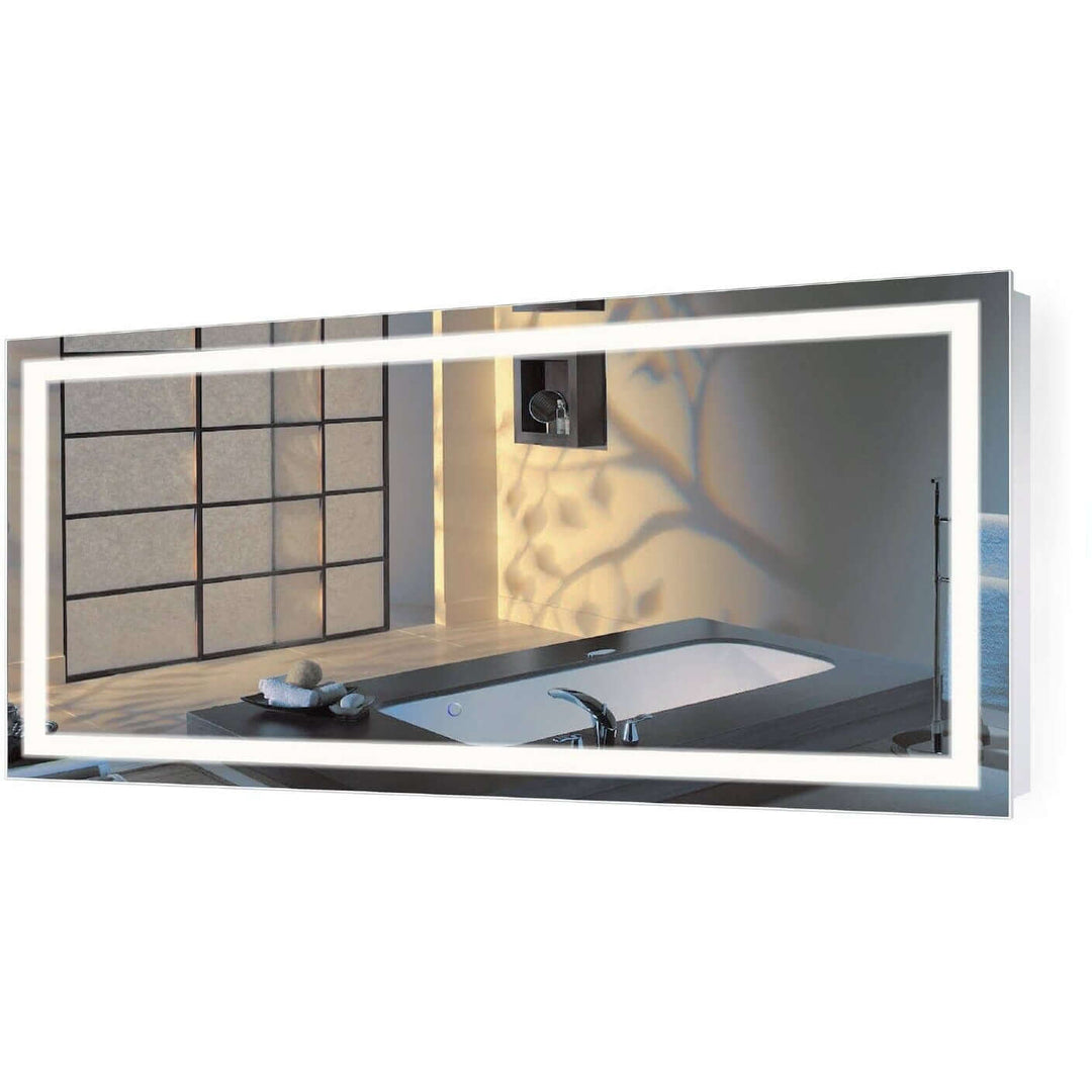 Krugg Icon 60 x 30 LED Bathroom Mirror - Dimmer & Defogger