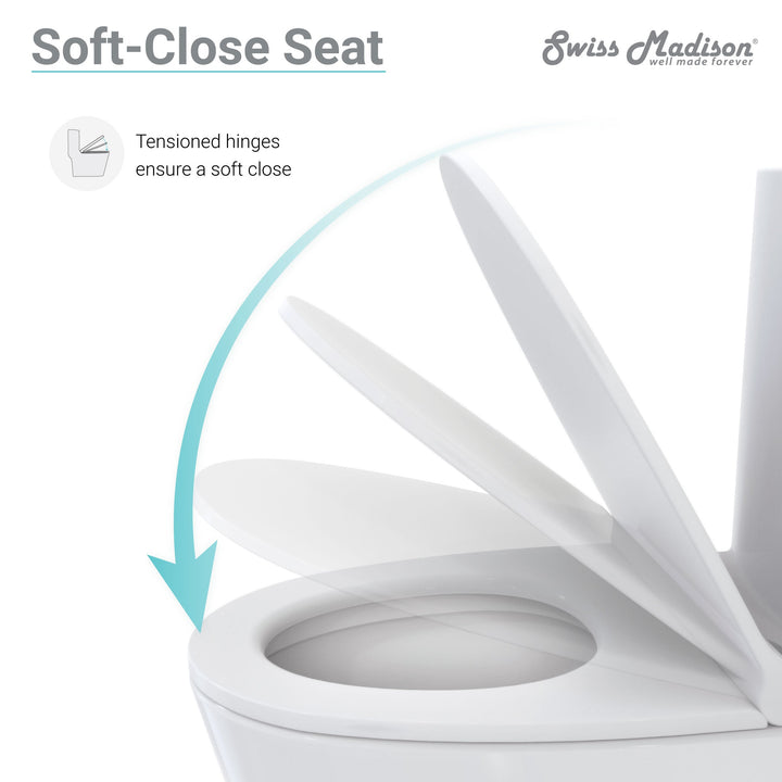 Sublime One Piece Elongated Toilet Dual Flush, Rose Gold Hardware 1.1/1.6 gpf