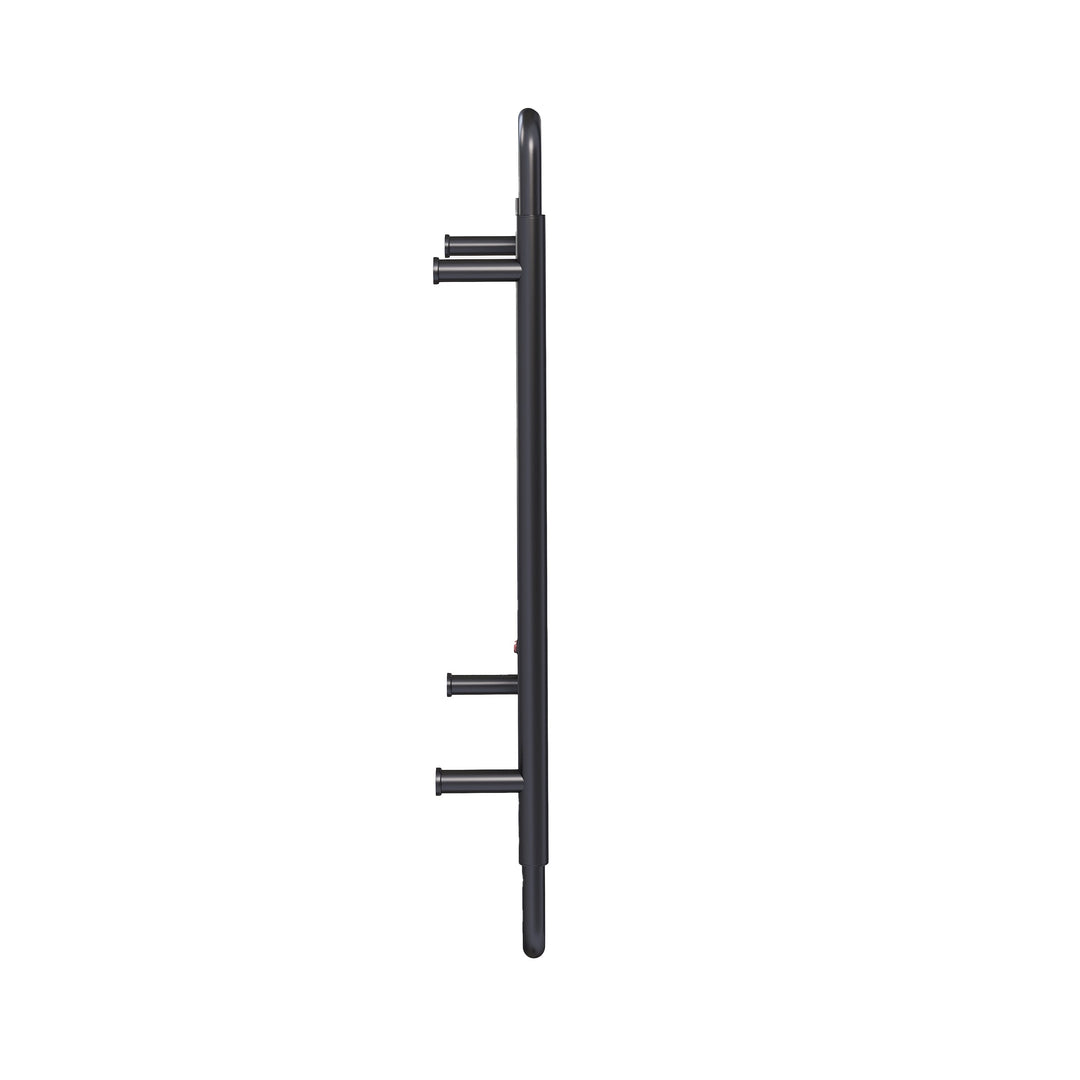 Ivy 8-Bar Electric Towel Warmer in Matte Black