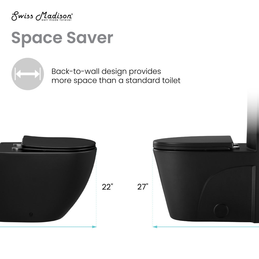 St. Tropez Back-to-Wall Elongated Toilet Bowl