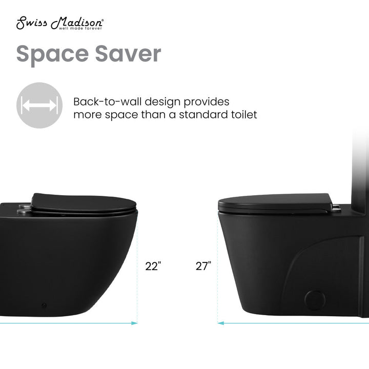 St. Tropez Back-to-Wall Elongated Toilet Bowl