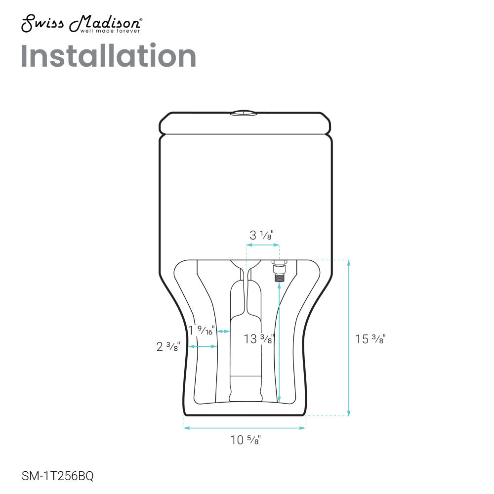 Carre One Piece Square Toilet Dual Flush 1.1/1.6 gpf in Bisque