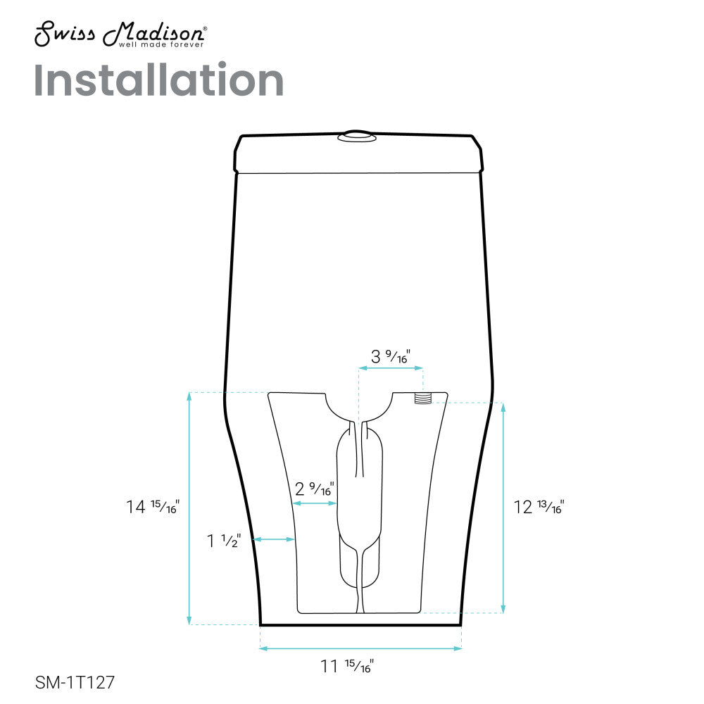 Ivy One-Piece Toilet, 10" Rough-in 1.1/1.6 gpf