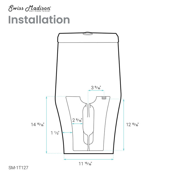 Ivy One-Piece Toilet, 10" Rough-in 1.1/1.6 gpf
