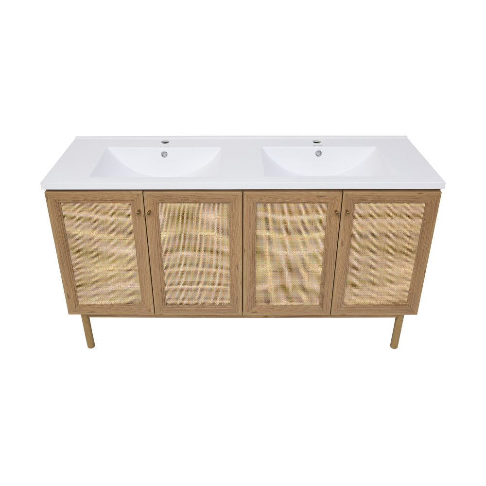 Classe 60" Bathroom Vanity in Oak