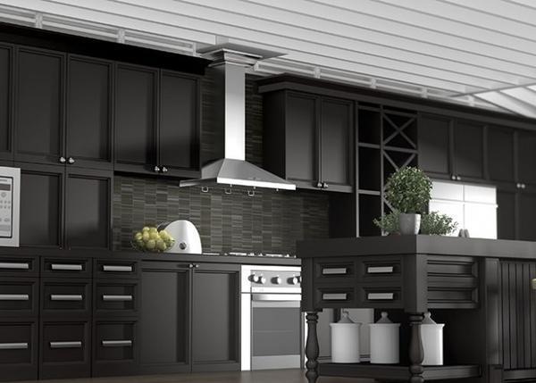 ZLINE 30 in. Convertible Vent Wall Mount Range Hood in Stainless Steel with Crown Molding, KL2CRN-30