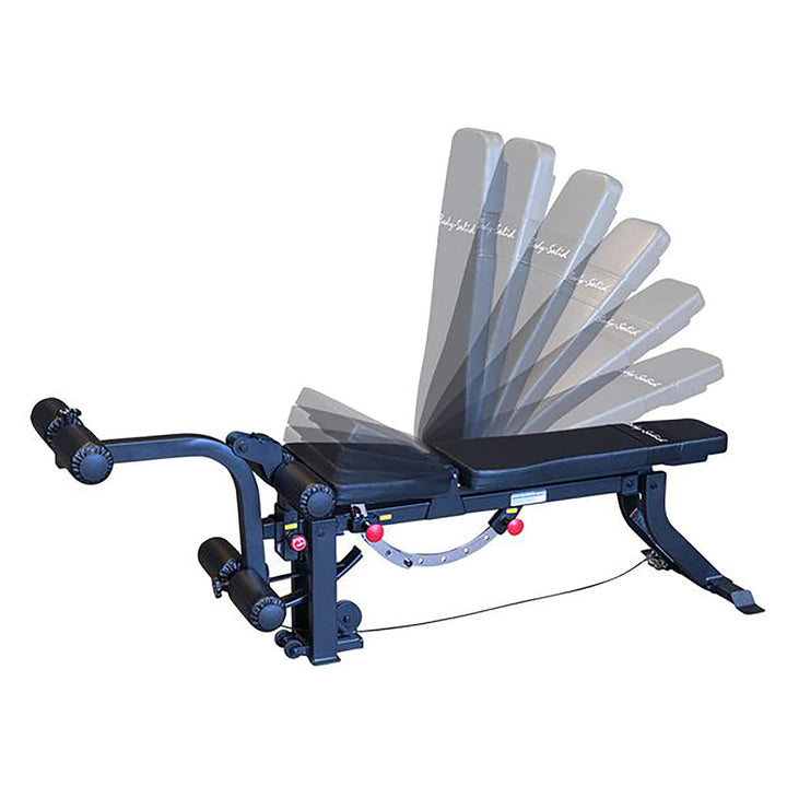 Body Solid GLEG Adjustable Bench With Cable Leg Developer