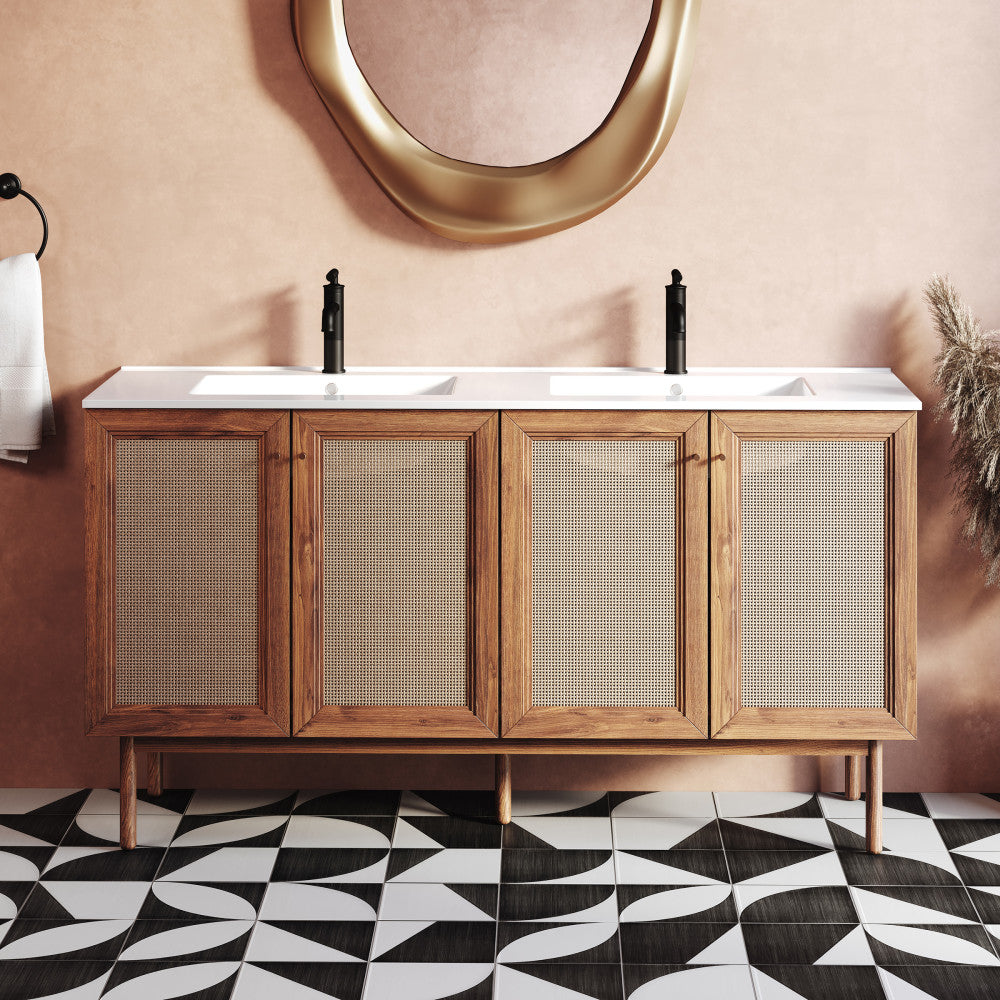 Classe 60" Bathroom Vanity in Oak