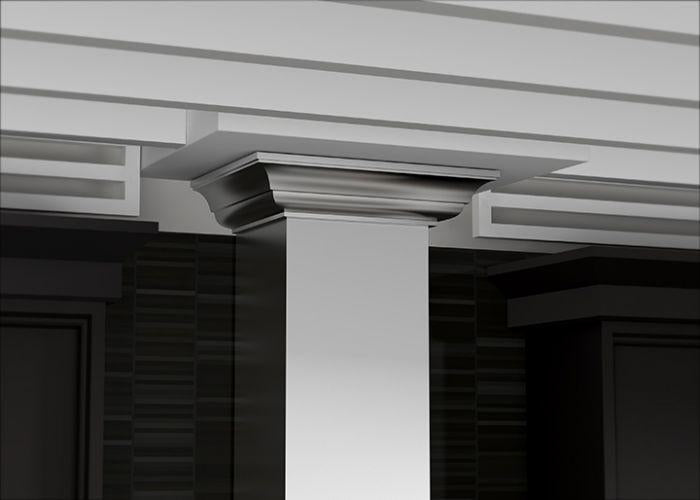 ZLINE 30 in. Convertible Vent Wall Mount Range Hood in Stainless Steel with Crown Molding, KBCRN-30
