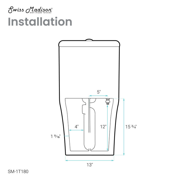 Dreux High Efficiency One-Piece Elongated Toilet with 0.8 GPF Water Saving Patented Technology
