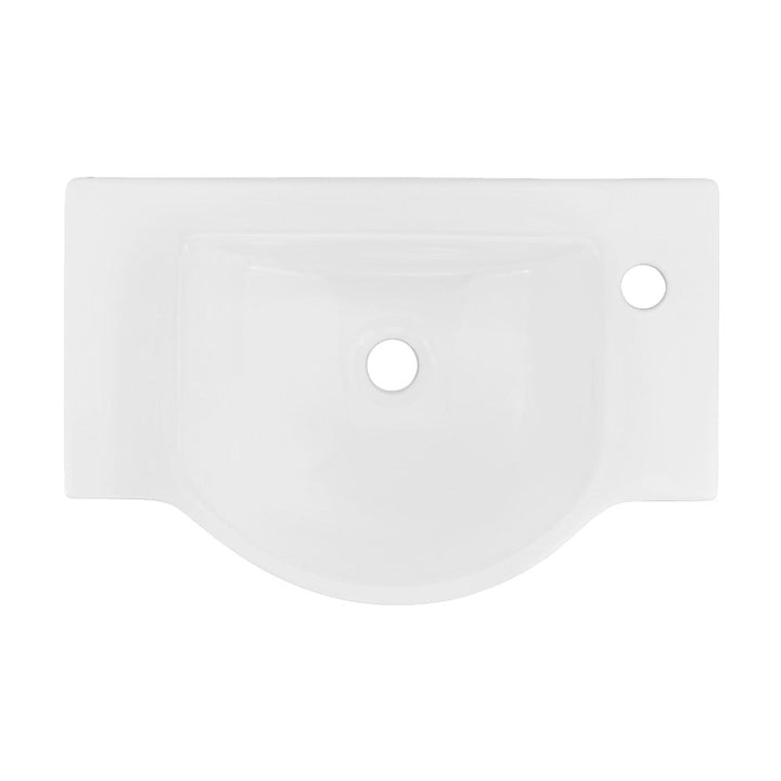 Chateau 21.5" Right Side Faucet Wall-Mount Bathroom Sink with Chrome Towel Bar