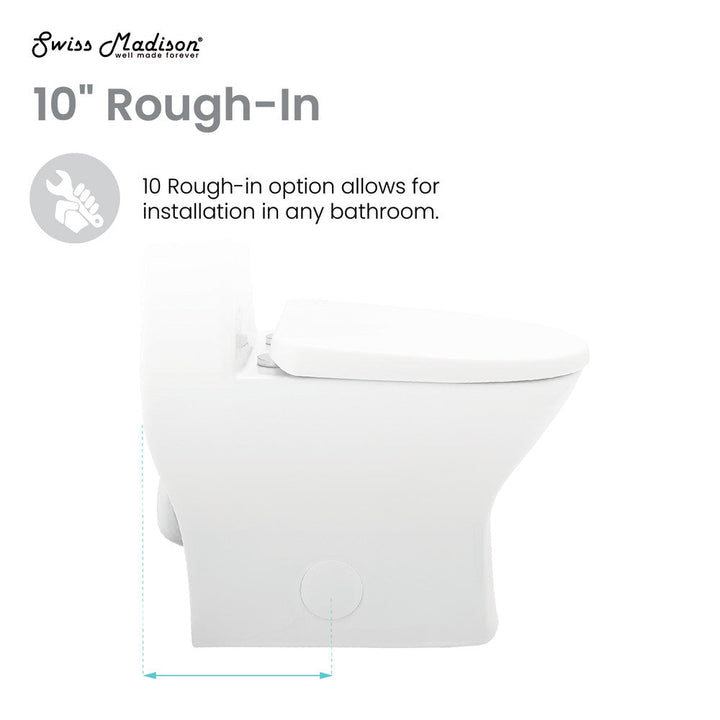 Sublime II One-Piece Round Toilet, 10" Rough-In 1.1/1.6 gpf
