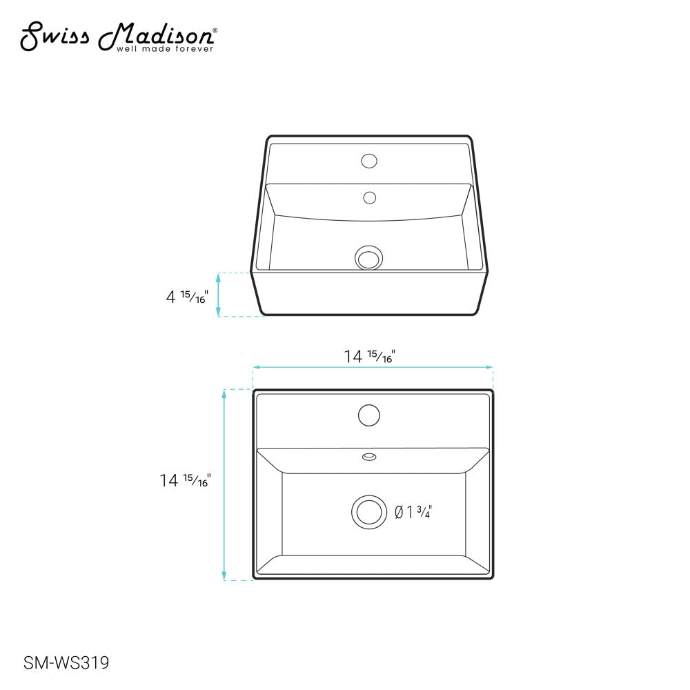 Claire Compact Ceramic Wall hung Sink