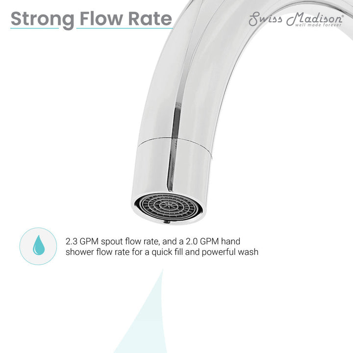 Ivy Freestanding Bathtub Faucet in Chrome