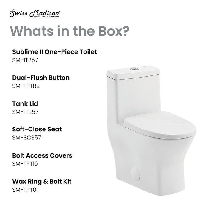 Sublime II One-Piece Round Toilet Dual-Flush 1.1/1.6 gpf