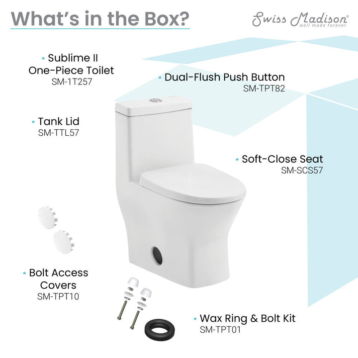 Sublime II One-Piece Round Toilet Dual-Flush 1.1/1.6 gpf