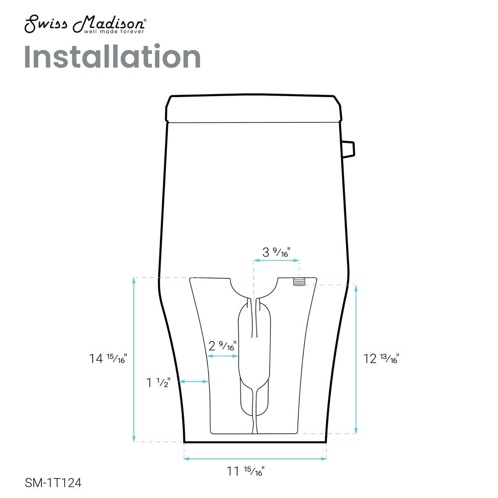 Ivy One-Piece Elongated Toilet Left Side Flush, 10" Rough-In 1.28 gpf