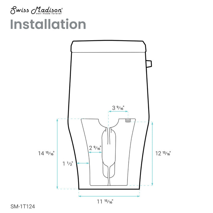 Ivy One-Piece Elongated Toilet Left Side Flush, 10" Rough-In 1.28 gpf