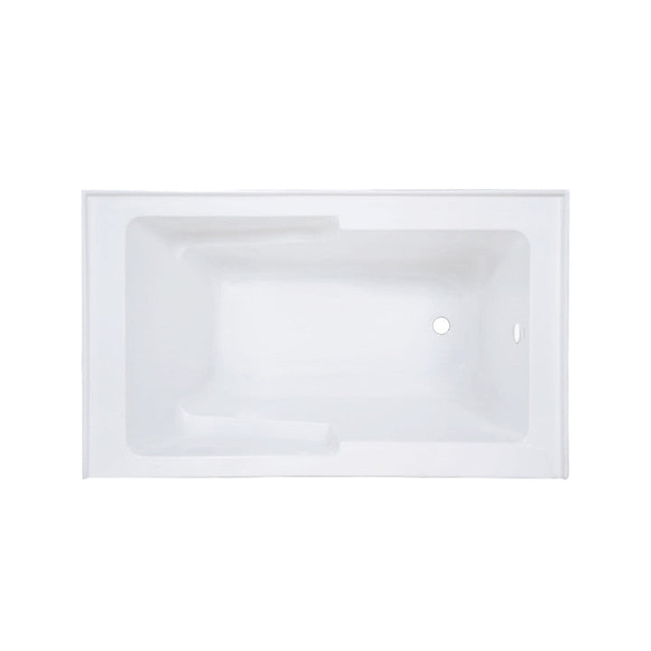 Voltaire 54" x 30" Right-Hand Drain Alcove Bathtub with Apron & Armrest