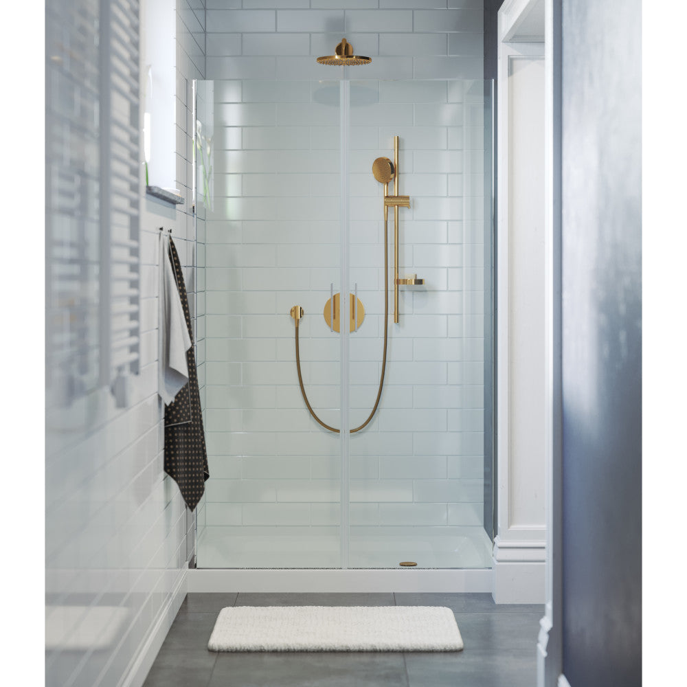 Voltaire 48" x 36" Acrylic White, Single-Threshold, Right Drain, Shower Base