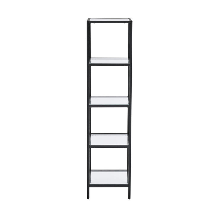 Pierre 16"x65"x14" Freestanding Linen Cabinet in Matte Black