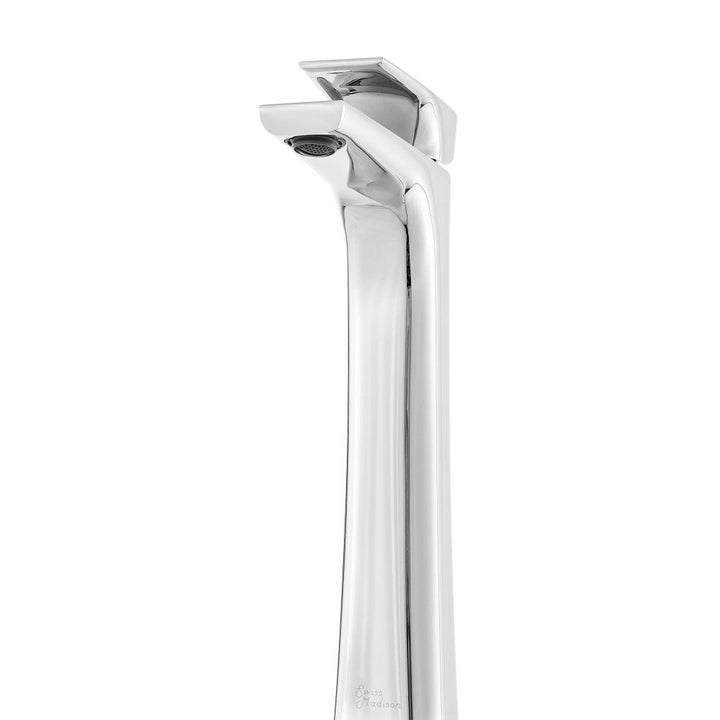 Monaco Single Hole, Single-Handle, High Arc Bathroom Faucet in Chrome