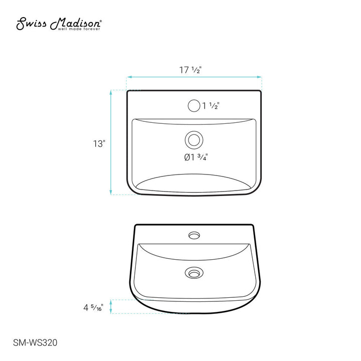 St. Tropez Wall Mount Sink