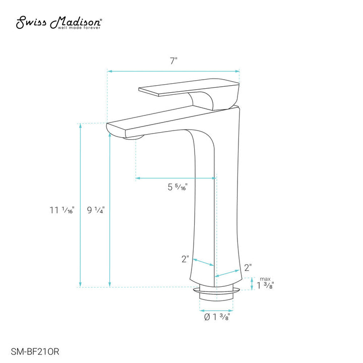 Monaco Single Hole, Single-Handle, High Arc Bathroom Faucet in Oil Rubbed Bronze