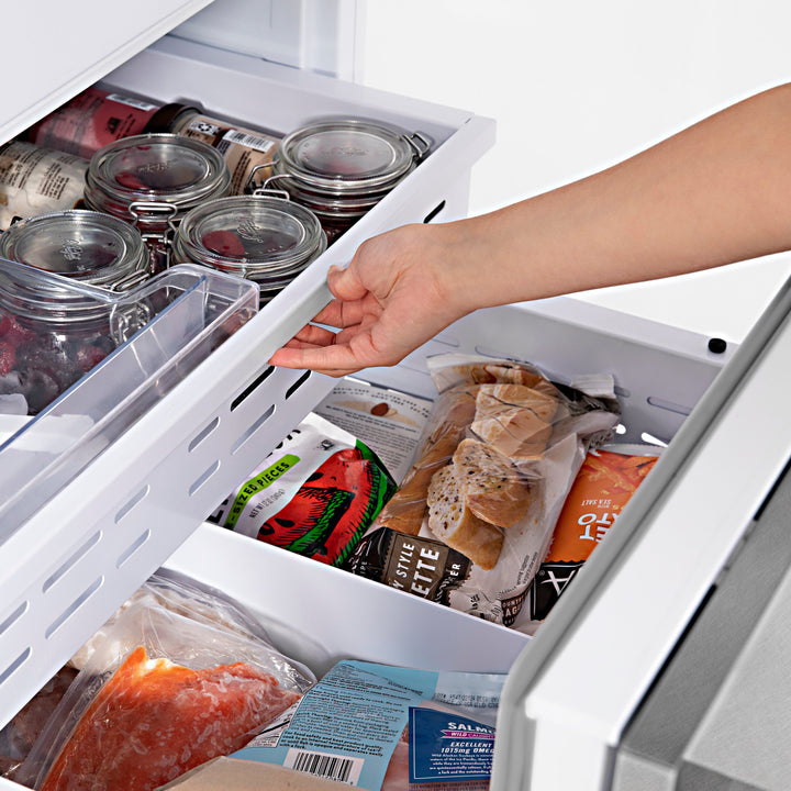 ZLINE 60" Autograph Built-In Refrigerator, Internal Water & Ice Dispenser in Fingerprint Resistant Stainless Steel with Matte Black Accents