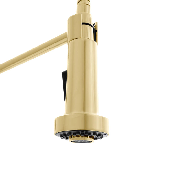 ZLINE Apollo Kitchen Faucet in Polished Gold, APL-KF-PG