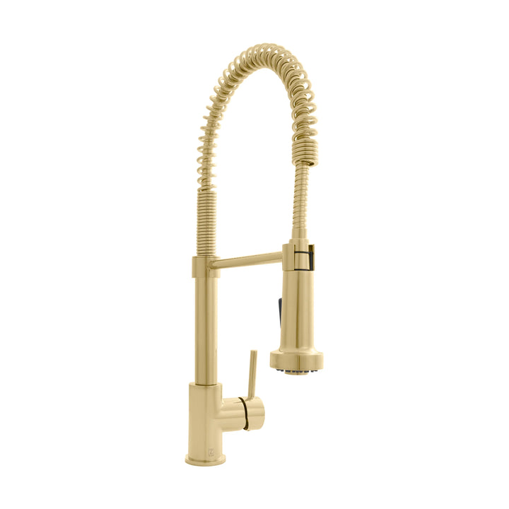 ZLINE Apollo Kitchen Faucet in Polished Gold, APL-KF-PG