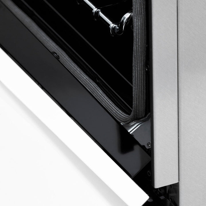 ZLINE Autograph 60" 7.4 cu. ft. Dual Fuel Range with White Matte Door and Black Matte Accents, RAZ-WM-60-MB