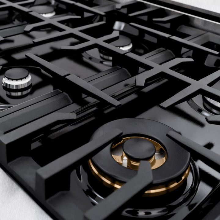 ZLINE 48" 6.7 cu. ft. Select Double Oven Gas Range with 8 Burners in DuraSnow® Stainless Steel, HGRS-48